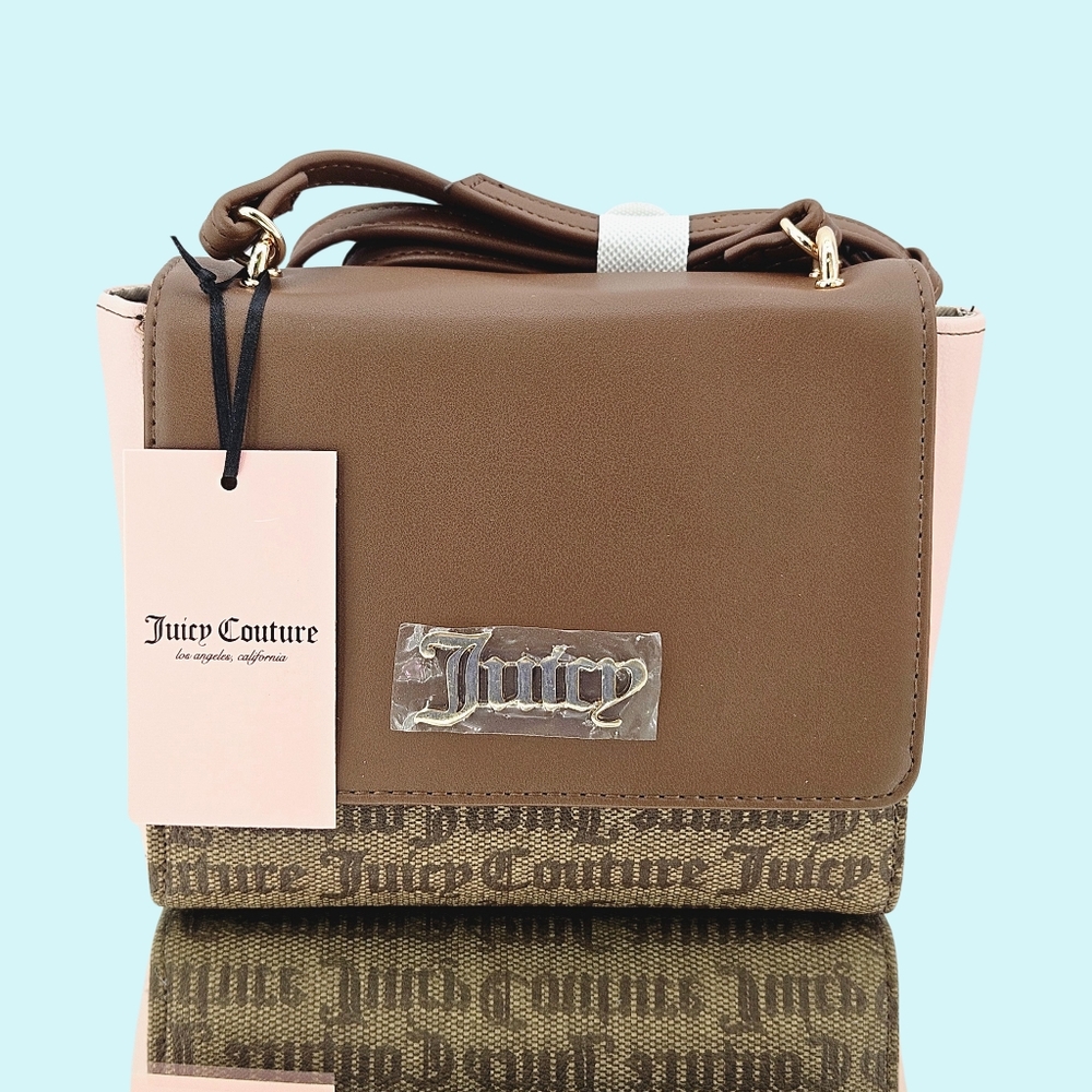 Juicy Couture Purse Bag Chestnut Chino Spring Fling Crossbody Preppy Y2K Classic